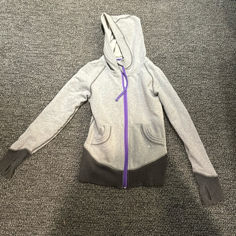 Ivivva Grey Zip-up Sweater